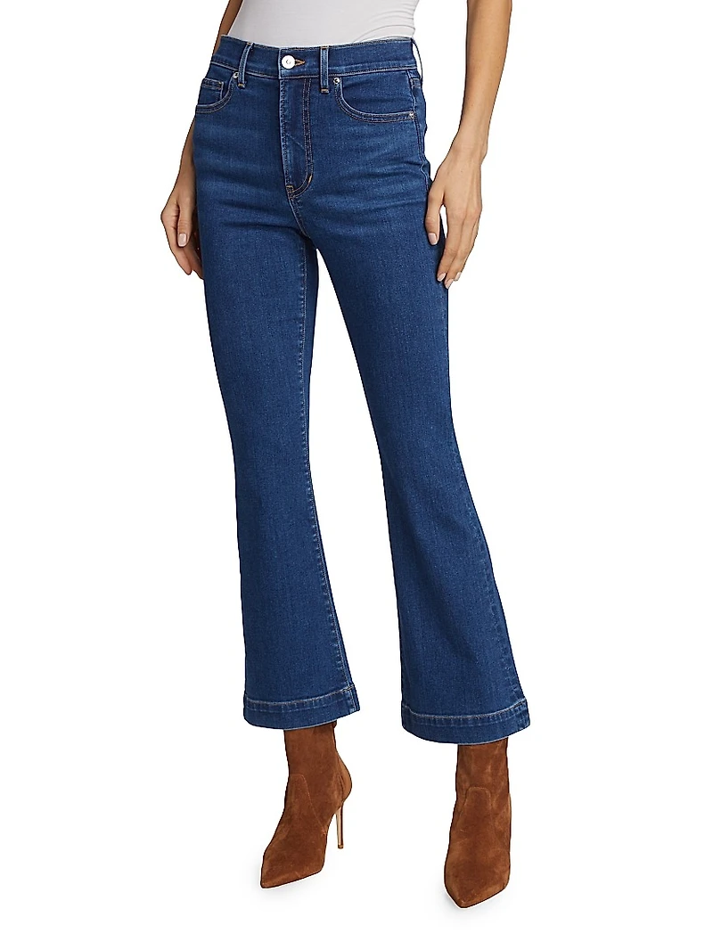 Carson High-Rise Crop Flare Jeans