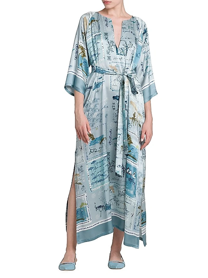 Silk Belted Caftan