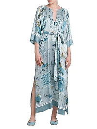 Silk Belted Caftan