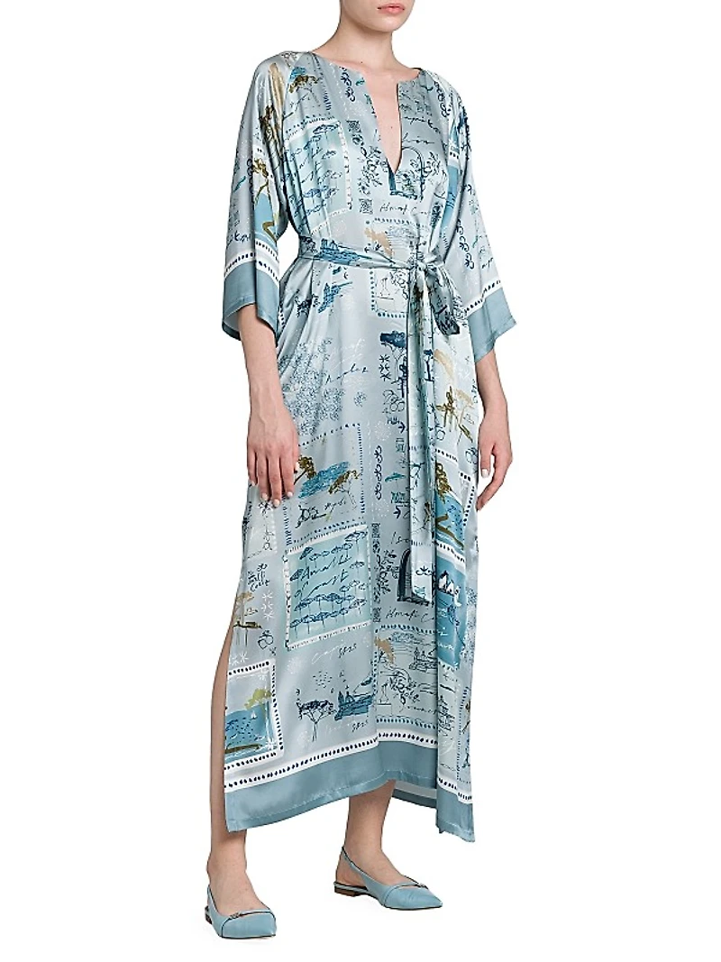 Silk Belted Caftan