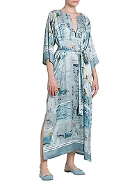 Silk Belted Caftan