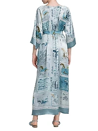 Silk Belted Caftan