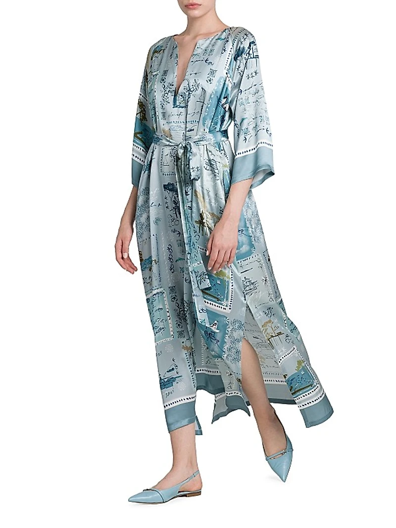 Silk Belted Caftan