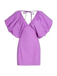 Puff-Sleeve Minidress
