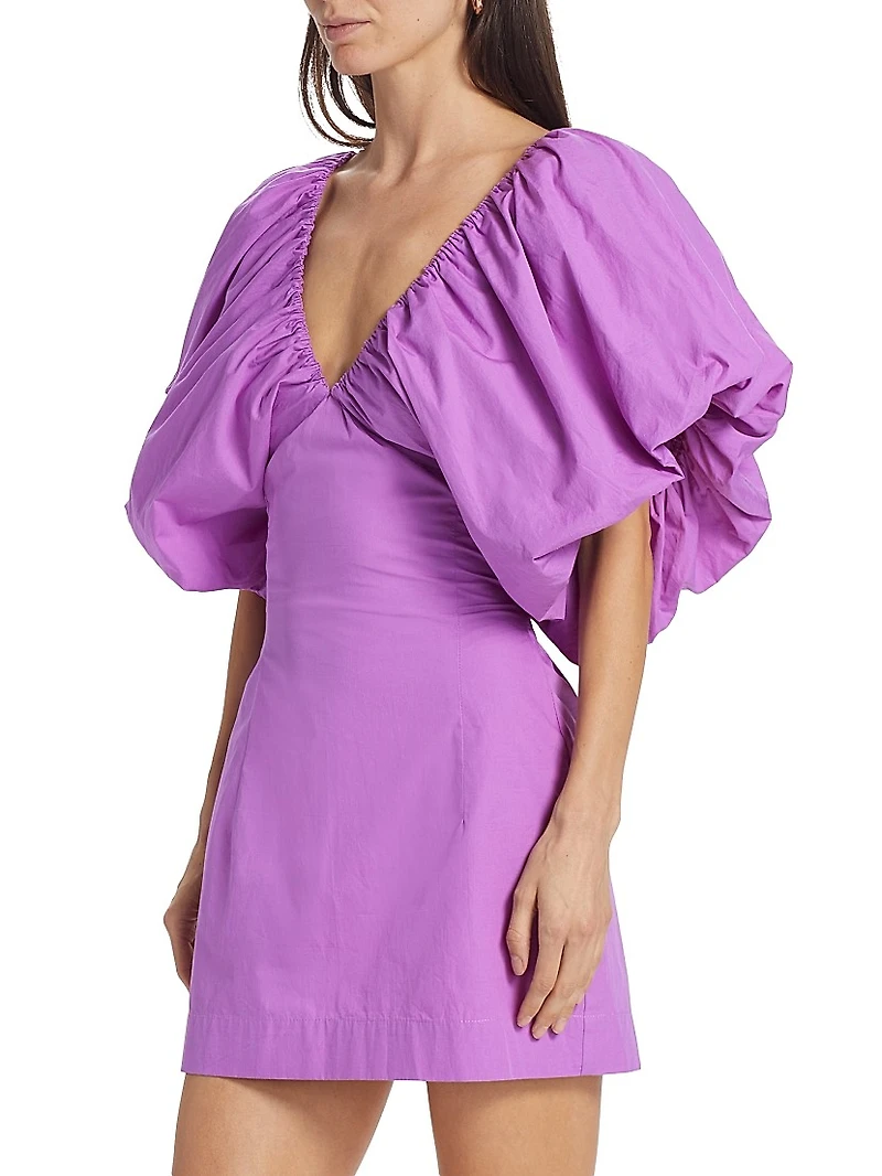 Puff-Sleeve Minidress