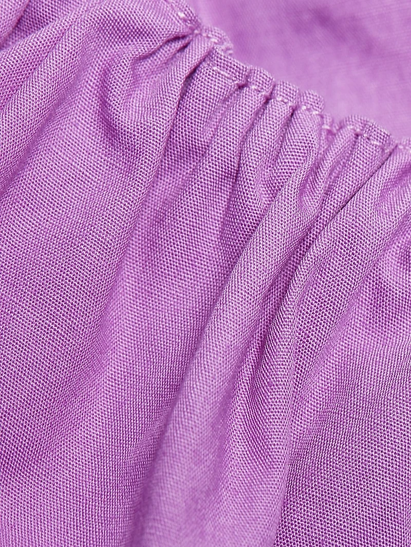 Puff-Sleeve Minidress