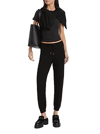 Double-Knit Drawstring Joggers