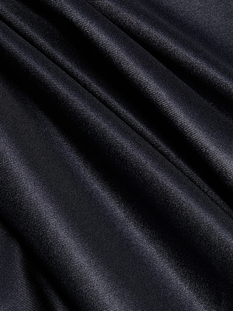 Matte Metallic Turtleneck Bodysuit