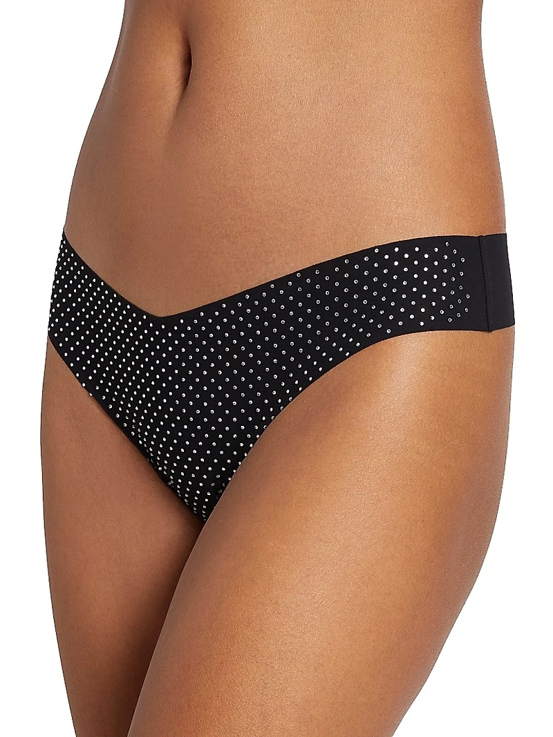 Classic Crystal Thong Panty