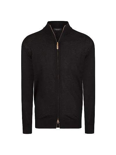 Cashmere And Silk Knit Blouson Sweater