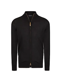 Cashmere And Silk Knit Blouson Sweater