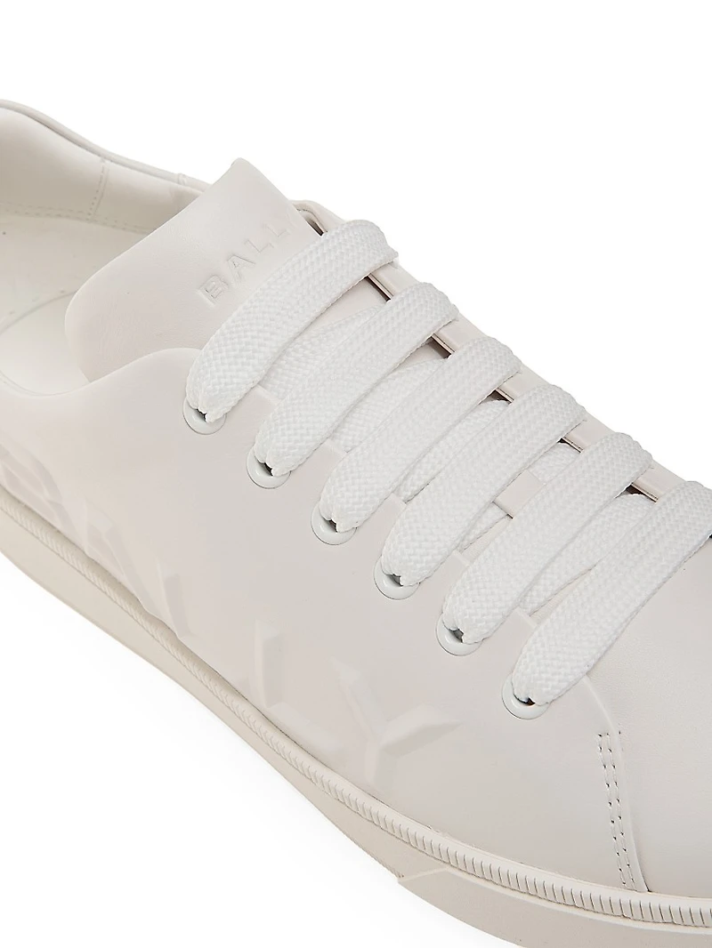 Reka Logo Leather Low-Top Sneakers