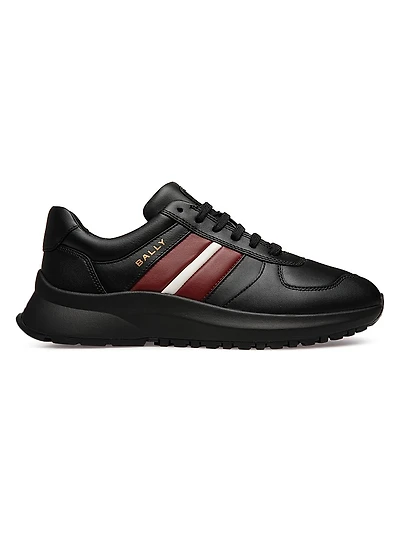 Darsyl Striped Leather Low-Top Sneakers