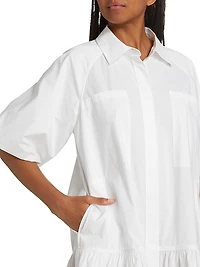 Crissy Cotton Poplin Shirtdress
