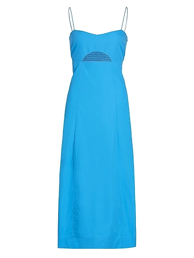 Half Moon Cotton Midi-Dress
