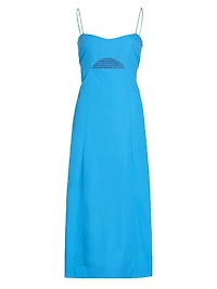 Half Moon Cotton Midi-Dress