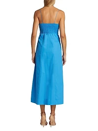 Half Moon Cotton Midi-Dress
