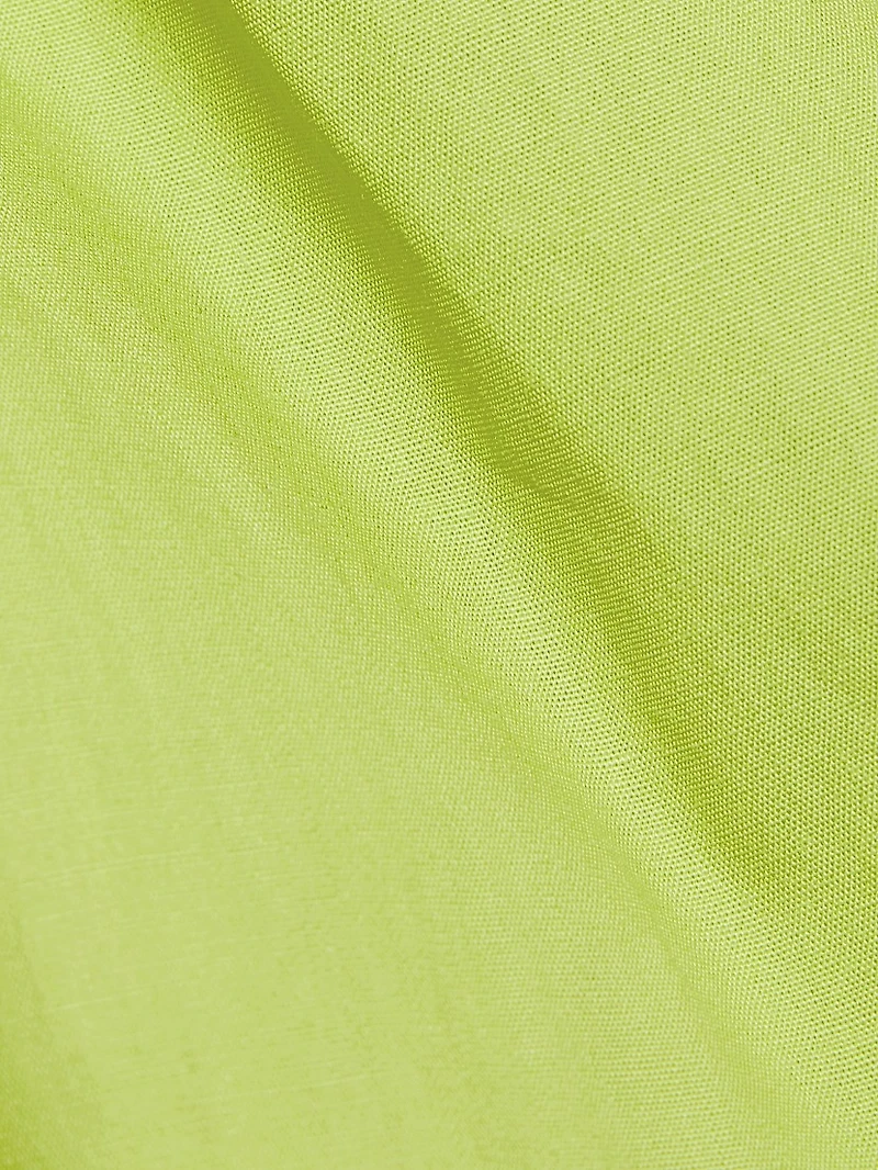 Puff-Sleeve Cotton Crop Top