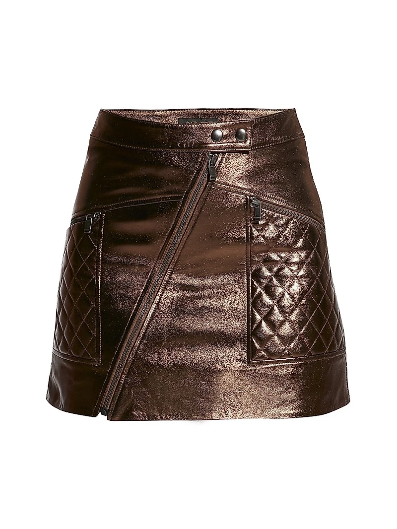 Elodie Upcycled Leather Skirt