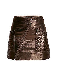 Elodie Upcycled Leather Skirt