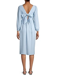 Sophie Long-Sleeve Maternity Midi-Dress