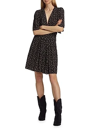 Vedolia Abstract Print Minidress