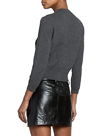 Newton Logo Cotton & Wool-Blend Cardigan