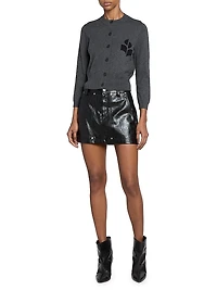 Newton Logo Cotton & Wool-Blend Cardigan