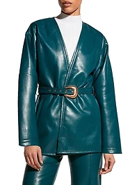 Jasper Recycled Leather Coat