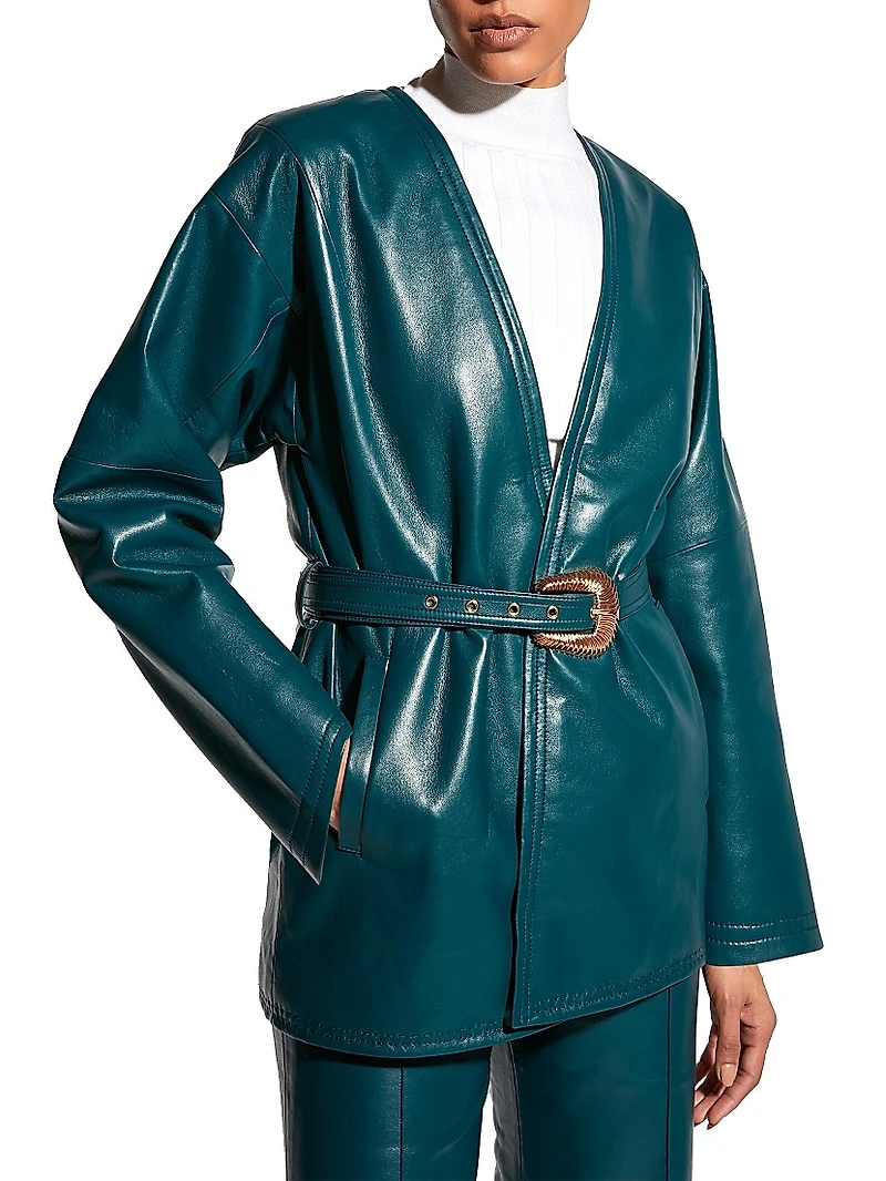 Jasper Recycled Leather Coat
