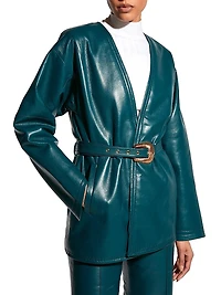 Jasper Recycled Leather Coat
