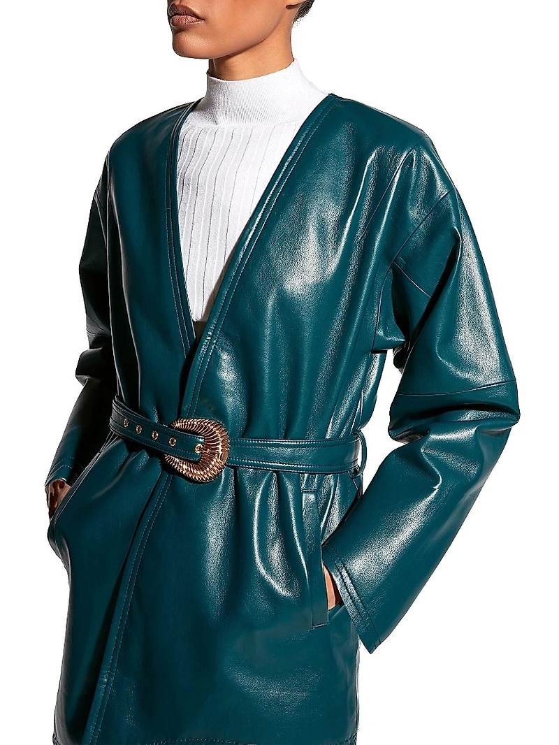 Jasper Recycled Leather Coat