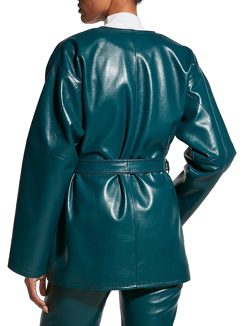 Jasper Recycled Leather Coat