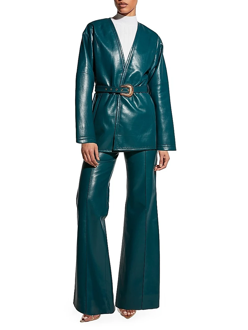 Jasper Recycled Leather Coat