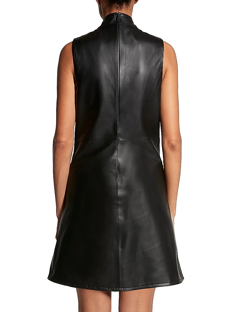 Crawford Upcycled Leather Dress