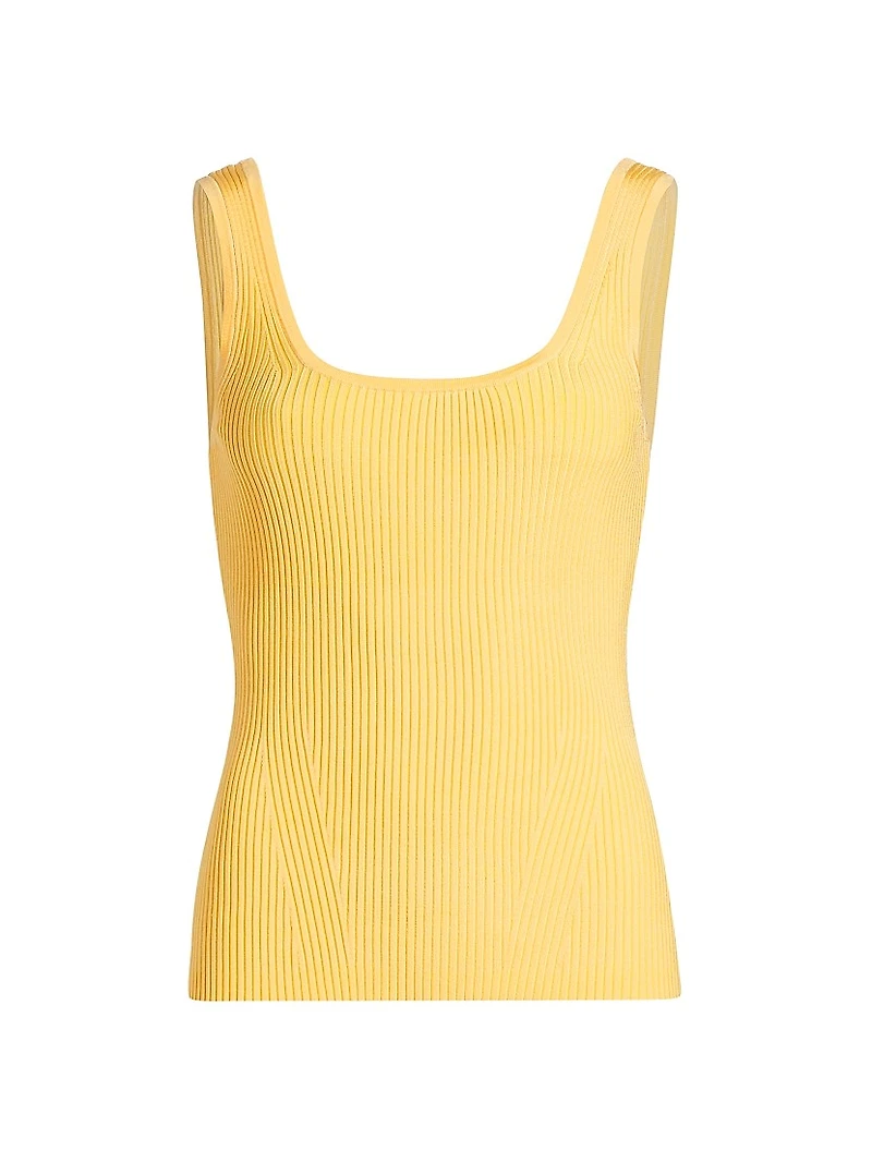 Scoopneck Rib-Knit Tank