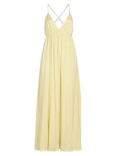 Silk Open-Back Gown
