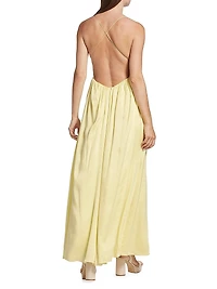 Silk Open-Back Gown
