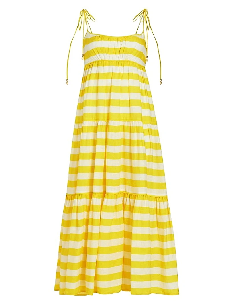 Alight Stripe Linen Maxi Dress
