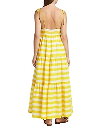 Alight Stripe Linen Maxi Dress