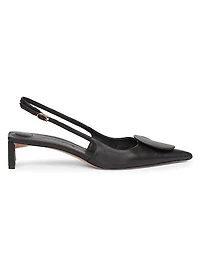 Regalo Leather Slingback Pumps