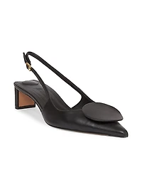 Regalo Leather Slingback Pumps