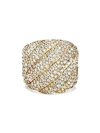 Sculpted Cable Ring In 18K Yellow Gold