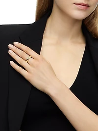 Sculpted Cable Band Ring In 18K Yellow Gold