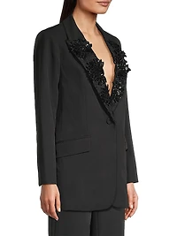 Cleo Floral Applique Jacket