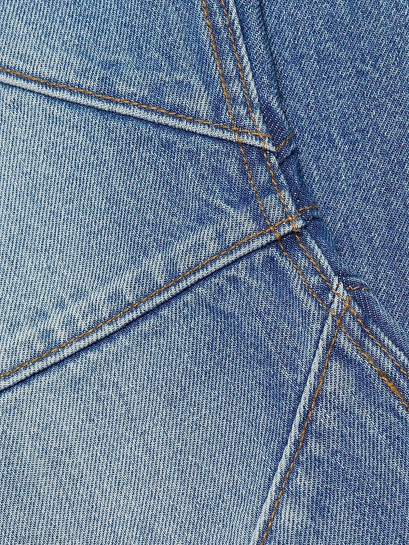 Bowie Seam Detail Low-Rise Jeans