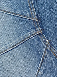 Bowie Seam Detail Low-Rise Jeans