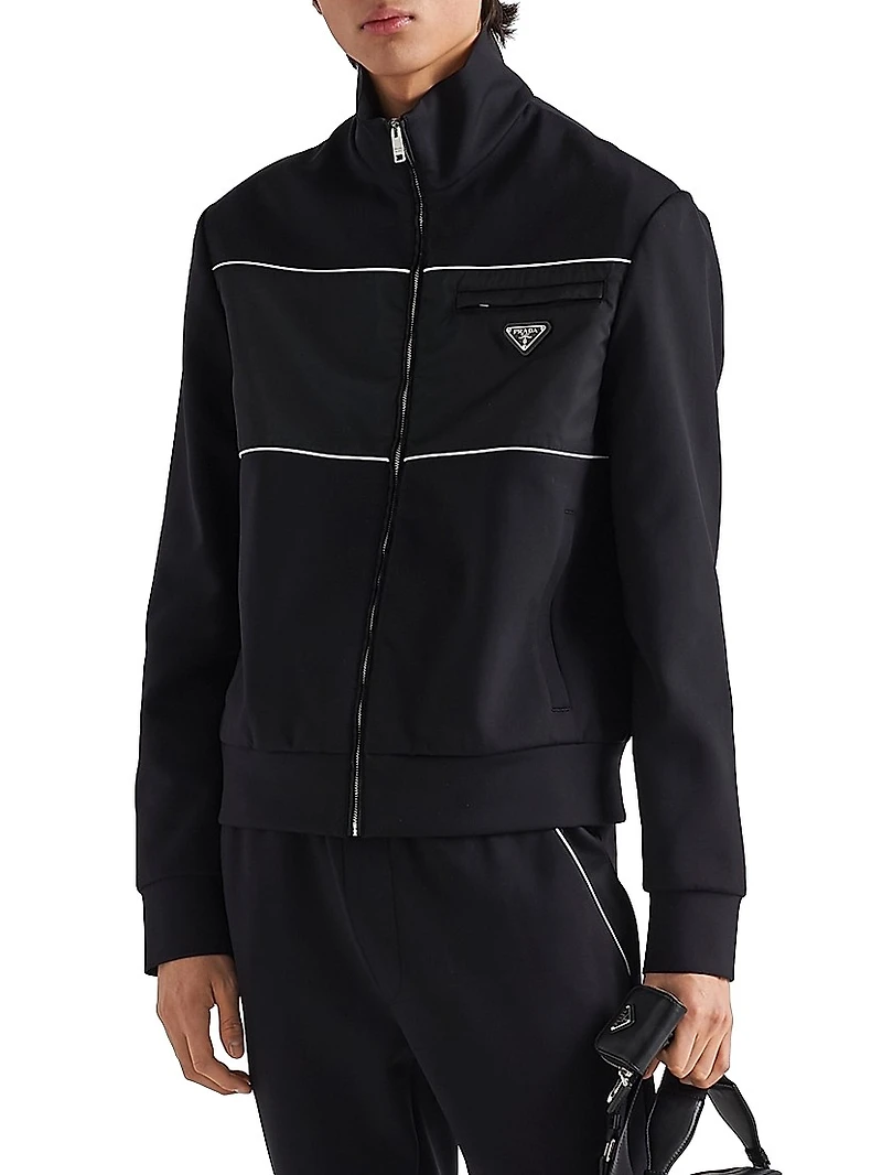 Sweatshirt With Re-Nylon Details