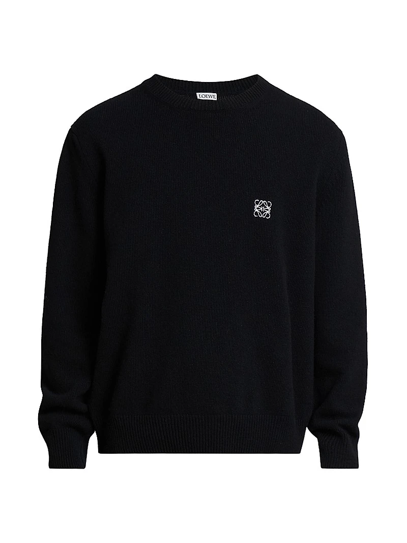 Logo Wool Crewneck Sweater