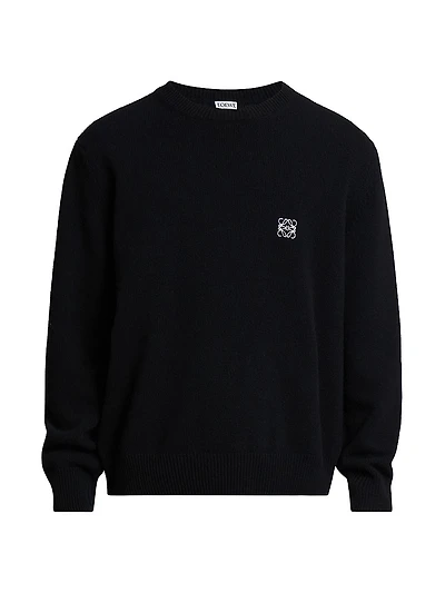 Logo Wool Crewneck Sweater